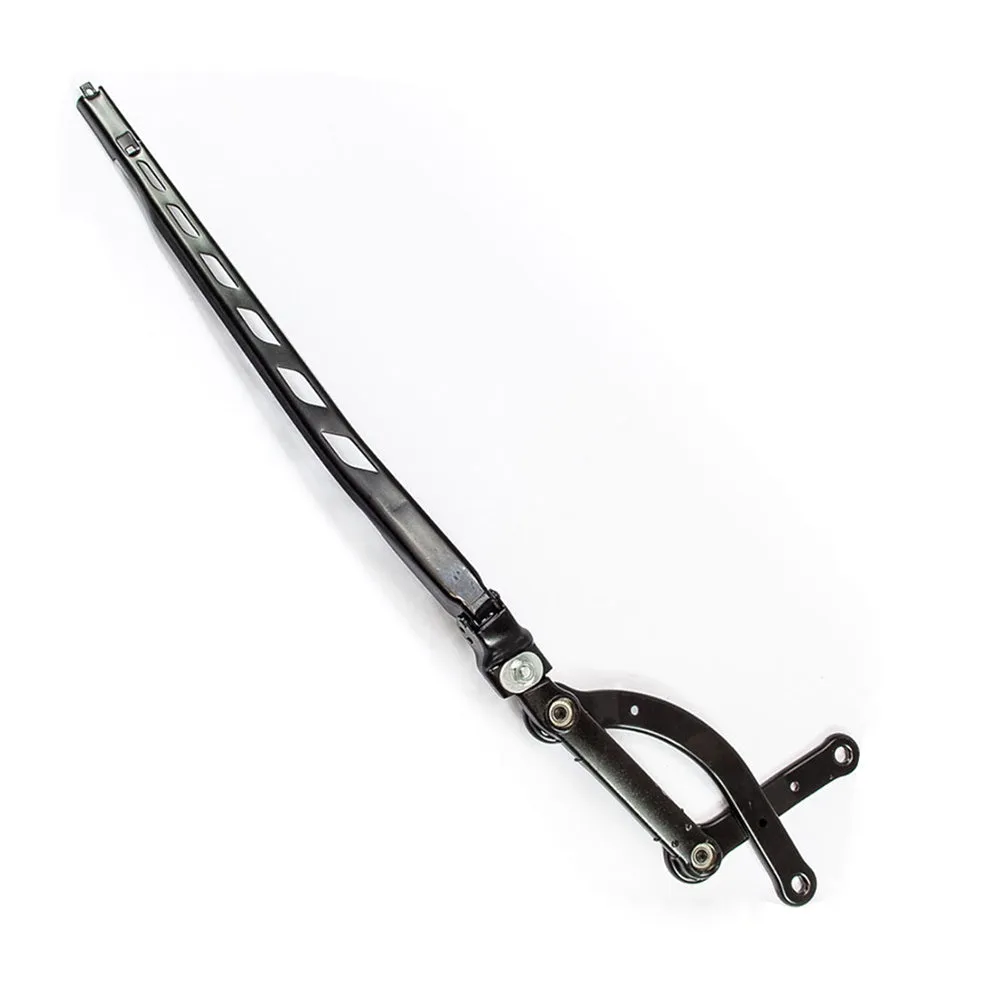 BMW 5-Series E60 front right windshield wiper arm, a silver automotive spare part.