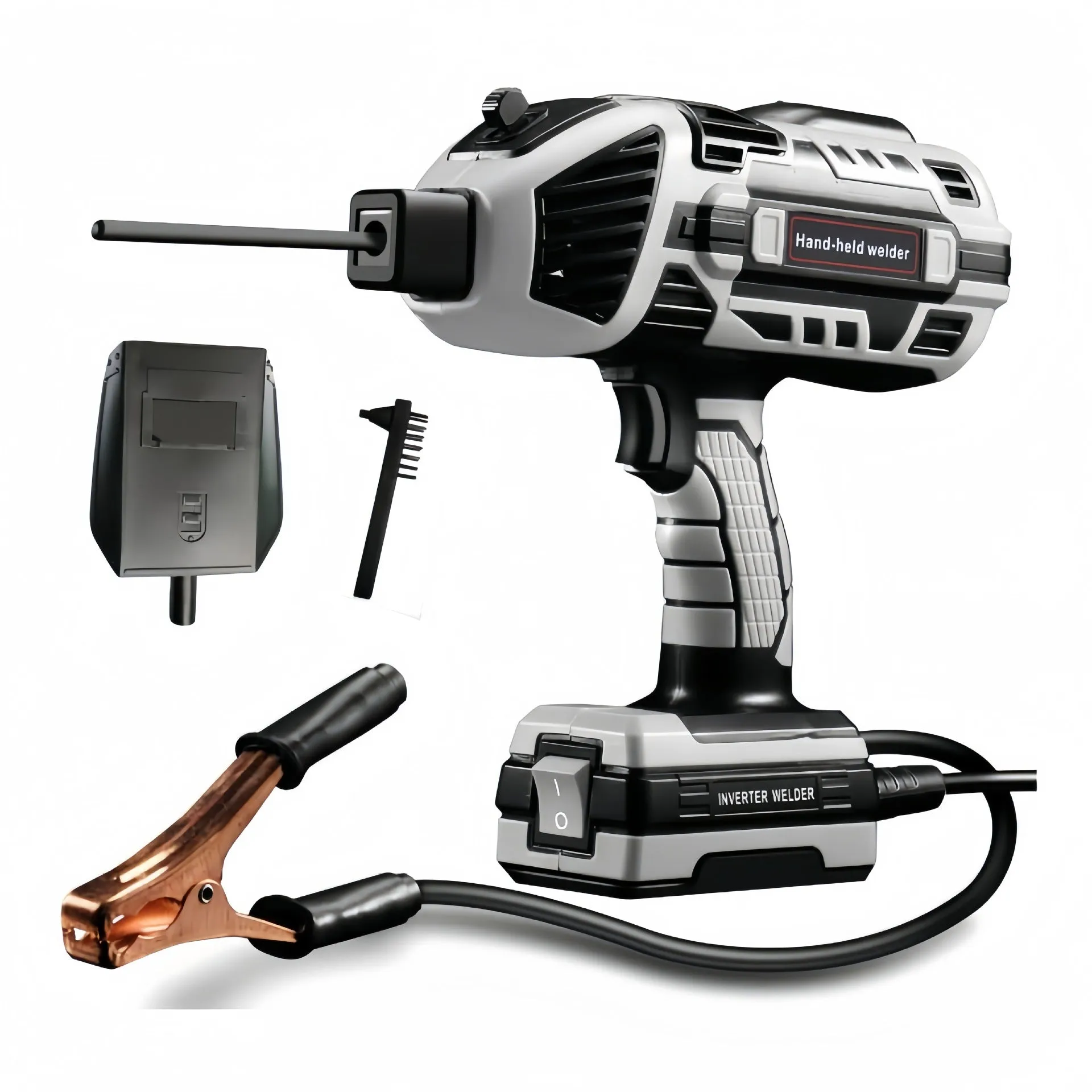 Household portable integrated handheld welding machine with AC manual electrode, 220/110V, for carbon steel, stainless steel, copper