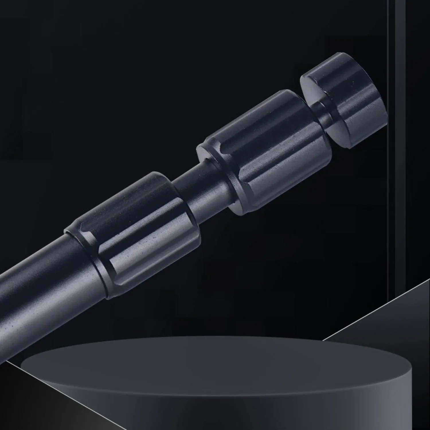 Aluminium alloy telescopic flagpole for motorcycle with Crow Thread Edition colour and warning light