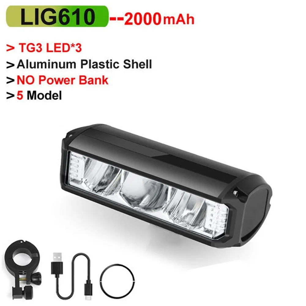 Rechargeable Baojia lifting bracket bicycle light black plastic with taillight and data cable