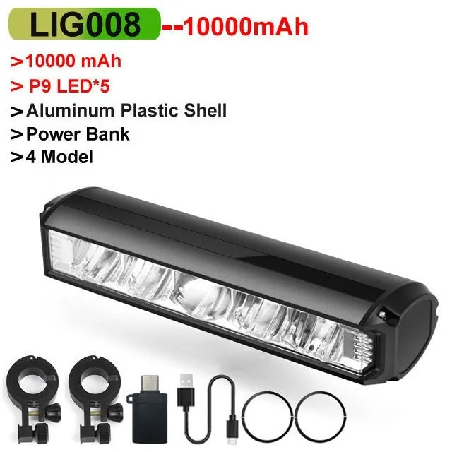 Rechargeable Baojia lifting bracket bicycle light black plastic with taillight and data cable
