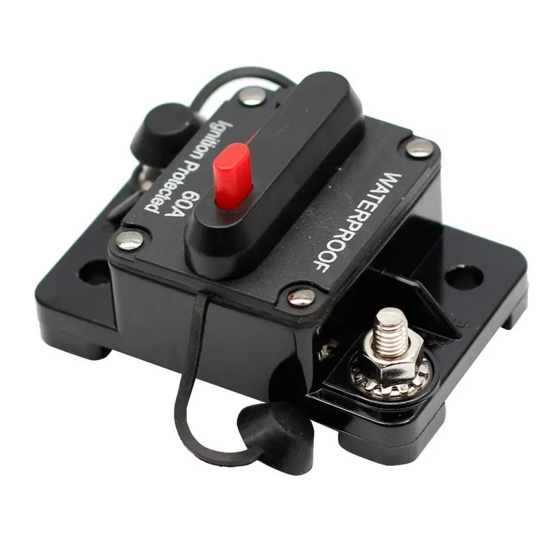 Car high current audio fuse circuit breaker flat head tubular with M6 terminal 20-300A