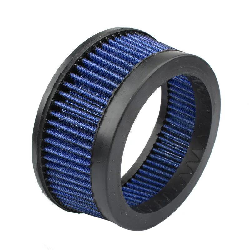MP09-JJL aluminium air filter cartridge in assorted colours: black, red, blue, and electroplated finishes.