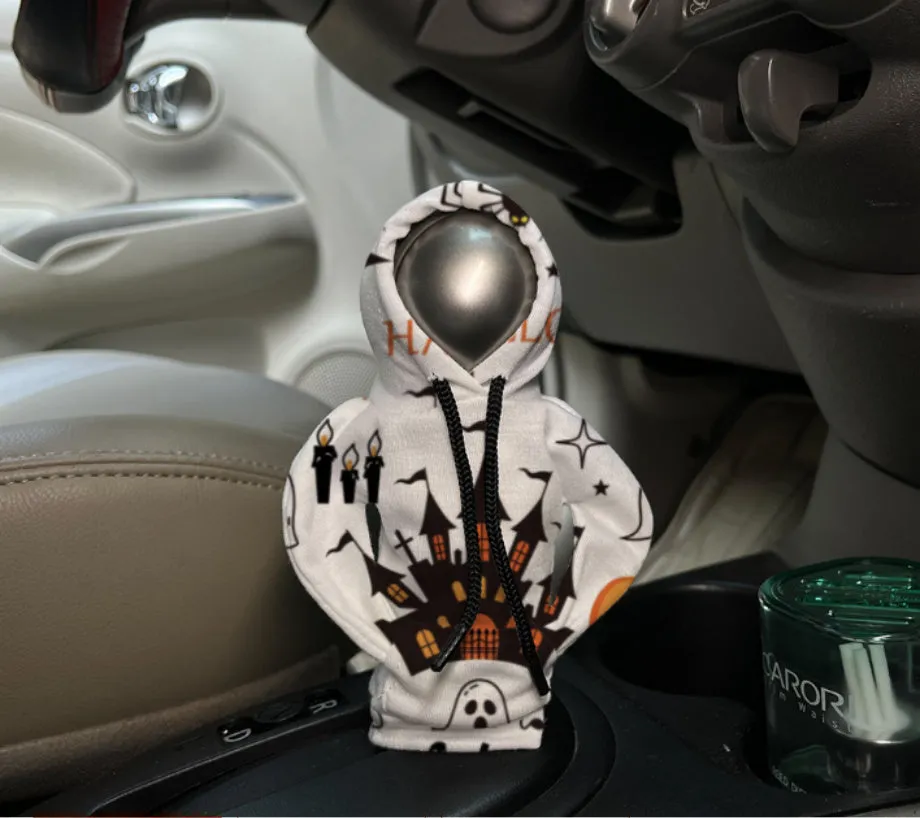 Halloween decorative sweater-style gear handle rod cover in polyester for car interior