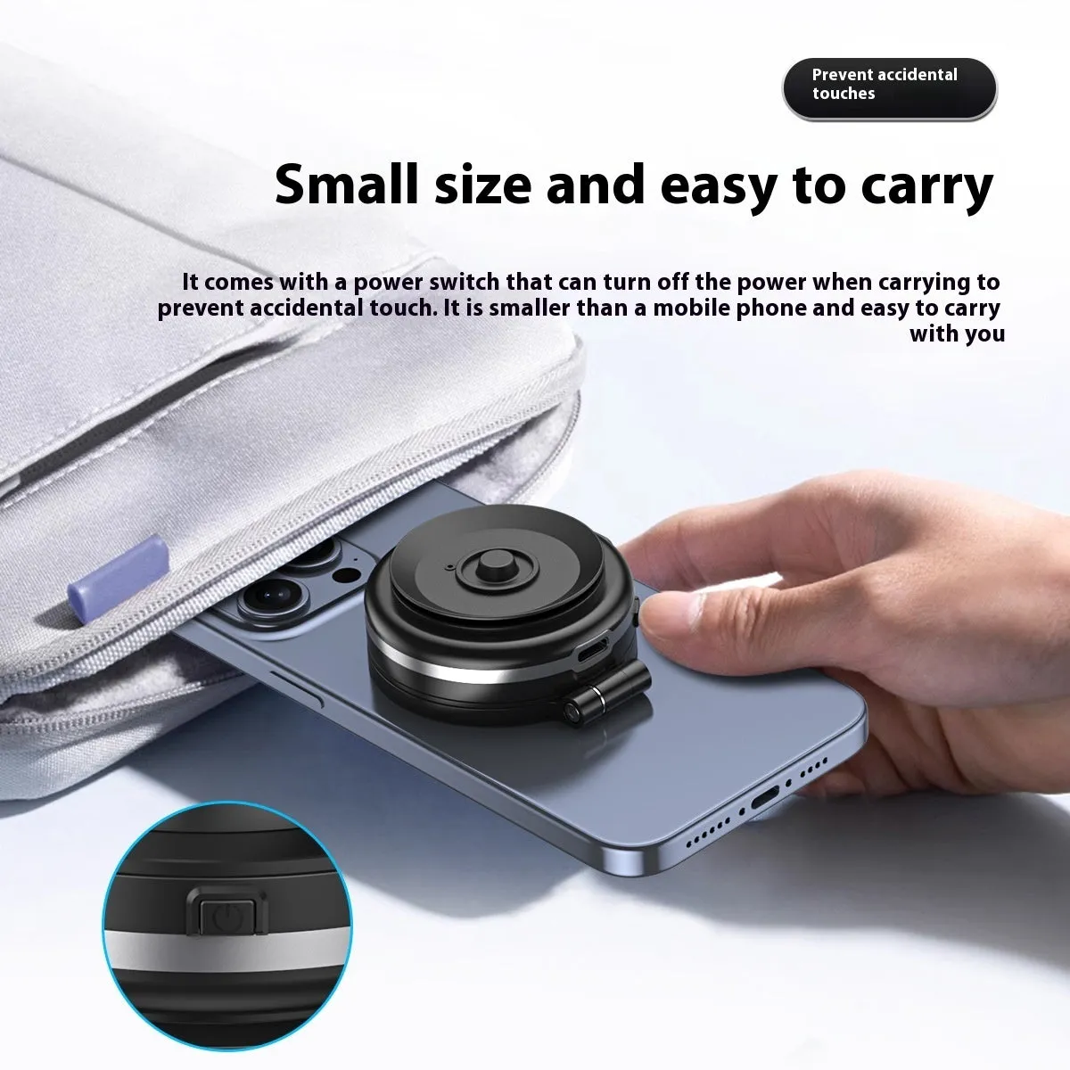 C1 Vacuum Adsorption Car Phone Holder with magnetic turntable foldable bracket, zinc alloy plastic, Mysterious Black