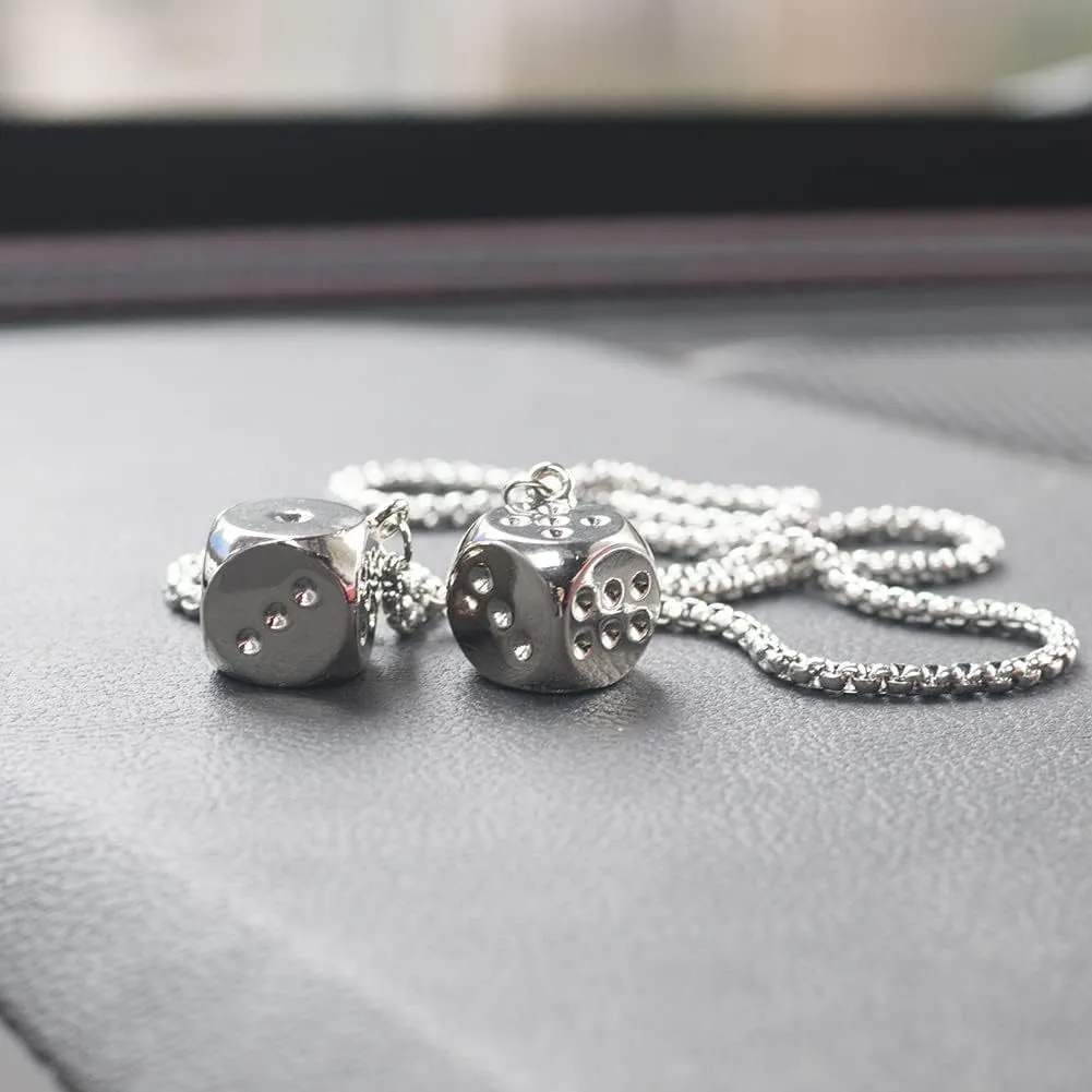 Alloy car rearview mirror pendant with cartoon design for interior decoration
