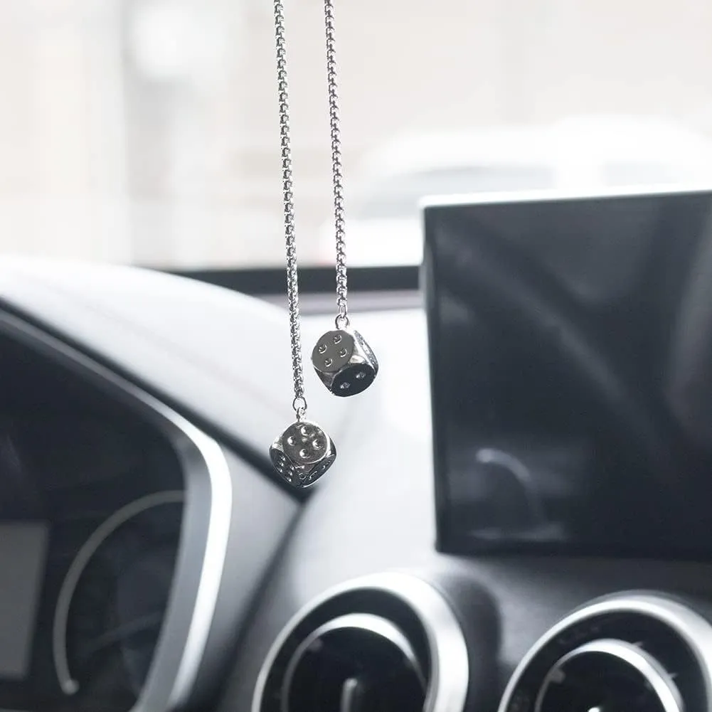 Alloy car rearview mirror pendant with cartoon design for interior decoration