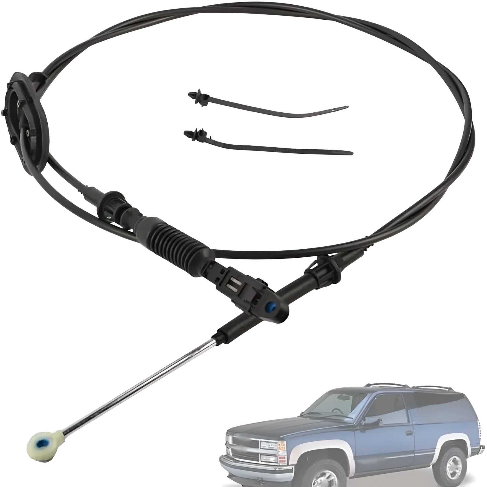 Black gear selector cable 15037353 41x30x3cm for manual transmission replacement