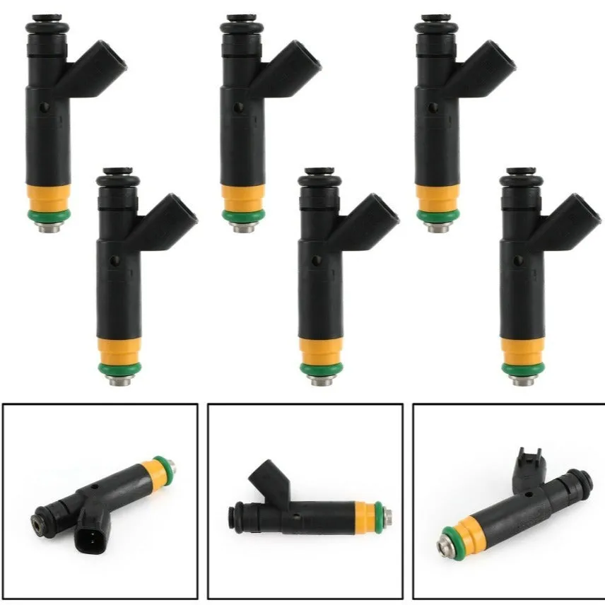 Black Ford F150 fuel injector with OEM numbers YR3E-A4A CM4881 CM4955