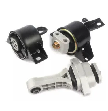 Set of three black alloy engine mounts for Aveo 1.6 automobile