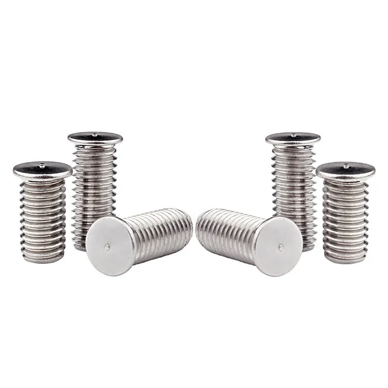 Household portable 304 stainless steel welding screw with whitened finish, M3 to M8 sizes