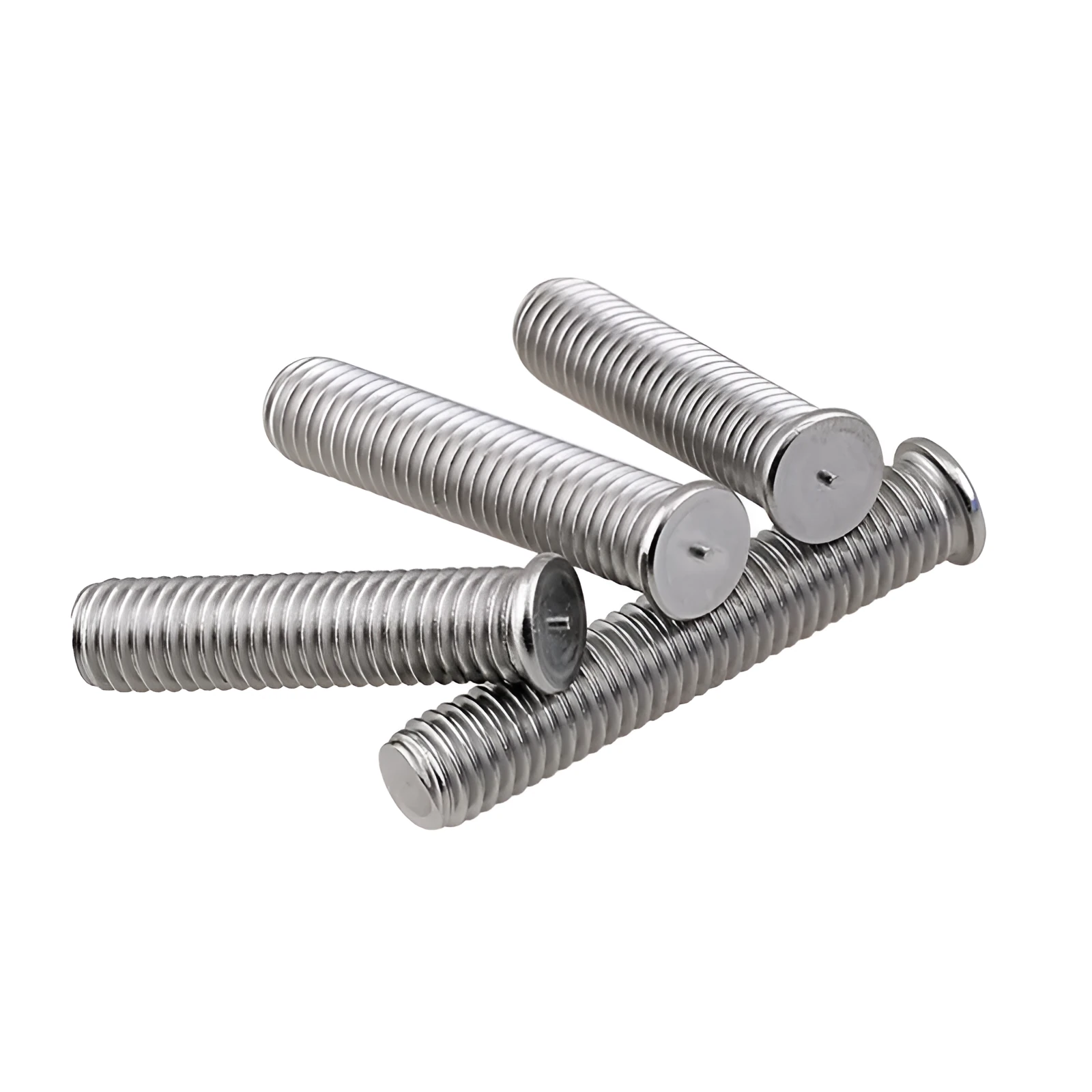 Household portable 304 stainless steel welding screw with whitened finish, M3 to M8 sizes