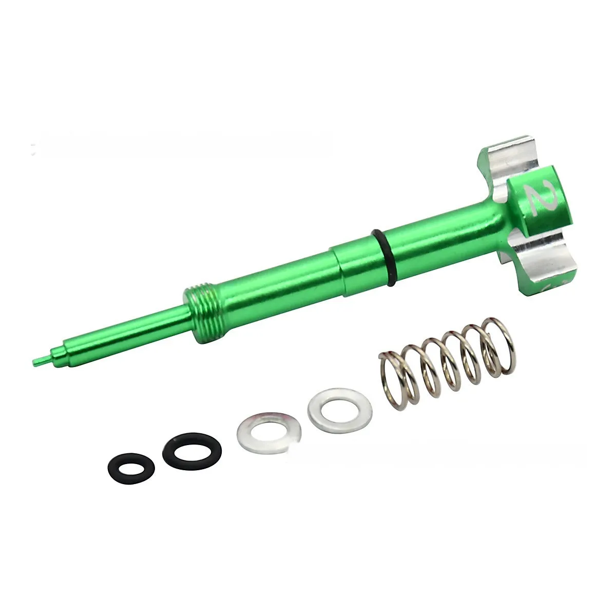 Carburetor mixing ratio adjustable screw in silver metal finish for motorcycle modification