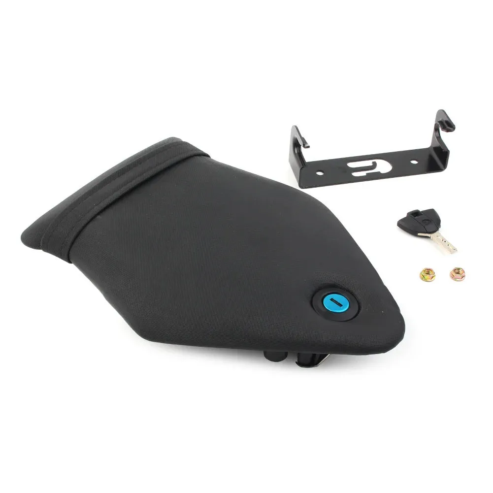 BMW S1000RR HP4 rear leather seat bag lockable waterproof motorcycle cushion sponge PU leather ABS bottom plate