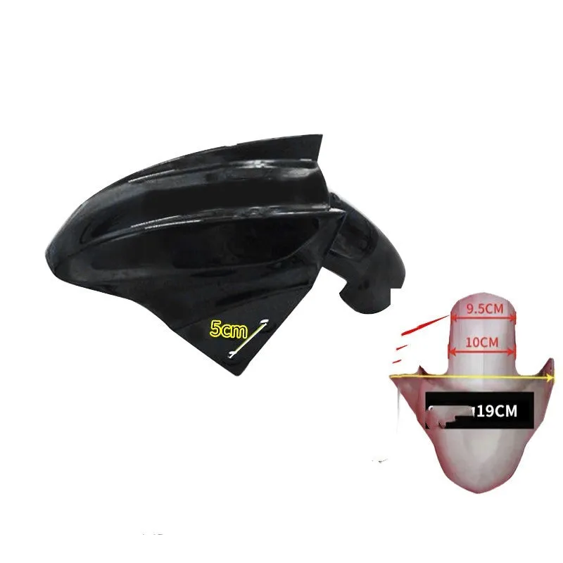 Electric car front wheel fender made from ABS plastic in bright white and magnificent red colours
