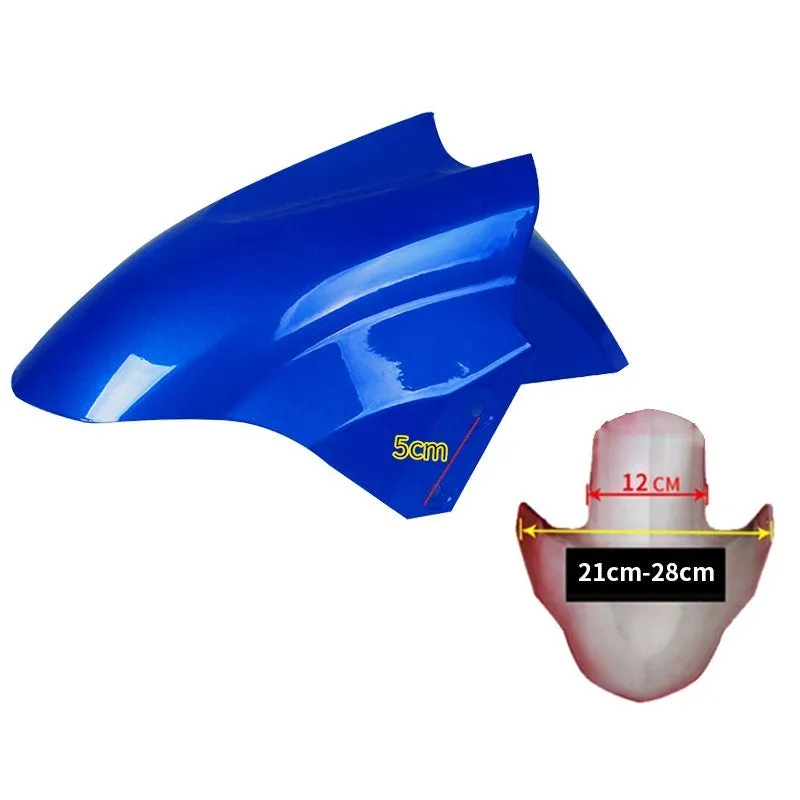 Electric car front wheel fender made from ABS plastic in bright white and magnificent red colours