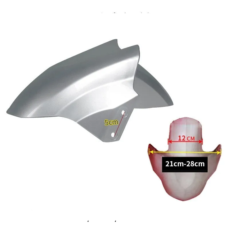 Electric car front wheel fender made from ABS plastic in bright white and magnificent red colours