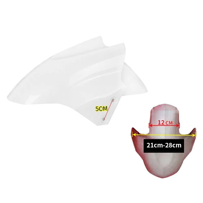 Electric car front wheel fender made from ABS plastic in bright white and magnificent red colours