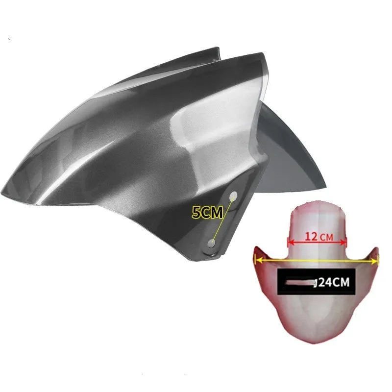 Electric car front wheel fender made from ABS plastic in bright white and magnificent red colours
