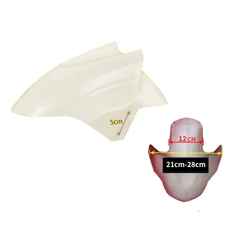 Electric car front wheel fender made from ABS plastic in bright white and magnificent red colours