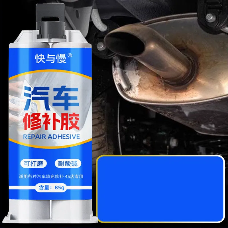 Gray 85g K401 high temperature exhaust pipe sealant paste with push rod and stirring rod for car engine repair