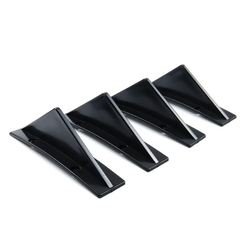 Black triangular car rear spoiler with 15cm width for General Motors vehicles