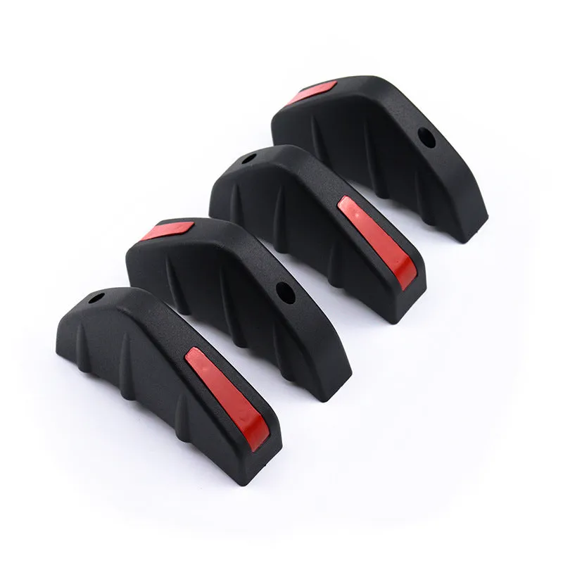 Black triangular car rear spoiler with 15cm width for General Motors vehicles
