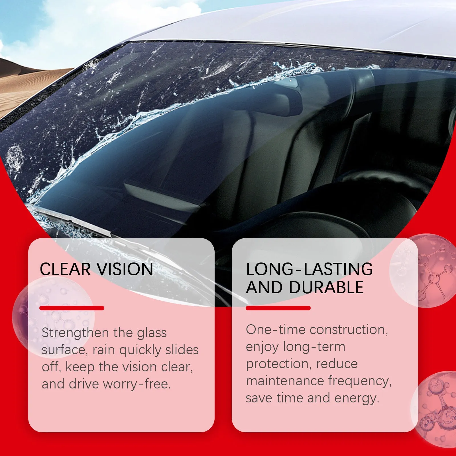 30 car windshield cleaning fluid sheets in a stack, each 6x6cm, for rainproof washer refill