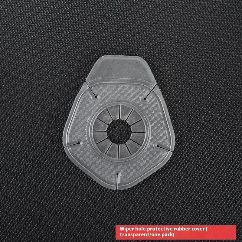 Black silicone PVC car wiper hole protective cover dustproof anti-leaf blocking
