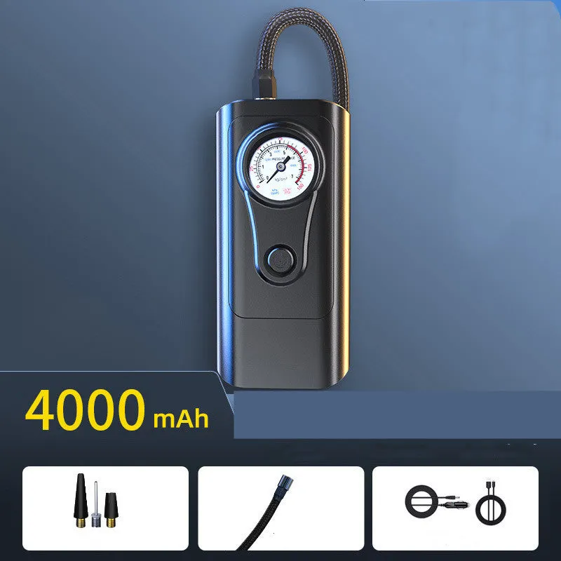 Intelligent digital display car wireless charging air compressor 120W 40L/min tyres ABS metal lighting SOS