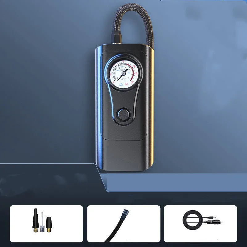Intelligent digital display car wireless charging air compressor 120W 40L/min tyres ABS metal lighting SOS
