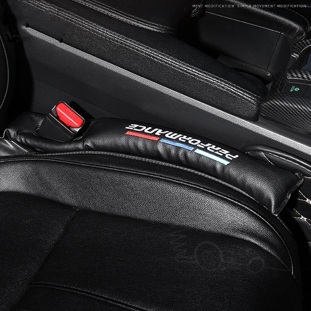 Leather car seat gap filling strip in three colours for middle seat
