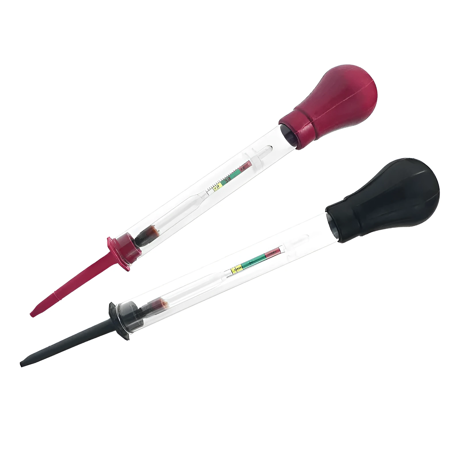 Electrohydraulic hydrometer 330mm glass battery electrolyte densitometer with red and black options