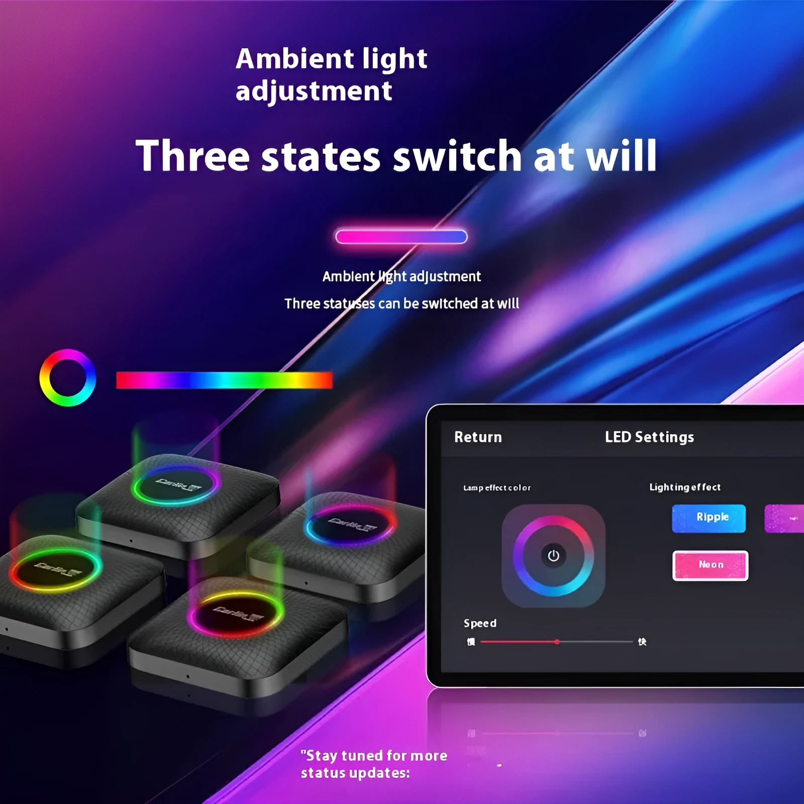 Carplay smart car networking box wired to wireless Qualcomm Eurasian version with two data cables