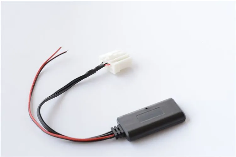 Black Mazda Bluetooth audio cable for M6 M3 MX5 models with AUX connector