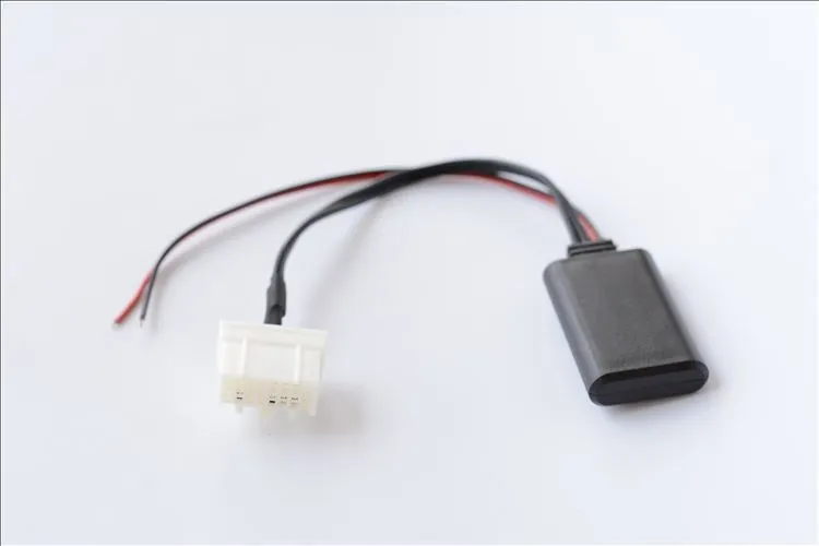 Black Mazda Bluetooth audio cable for M6 M3 MX5 models with AUX connector