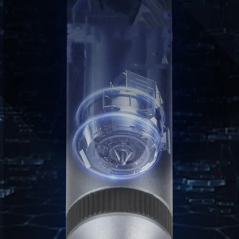 Compact aluminium electric screwdriver showing precision tip and lightweight 52g construction