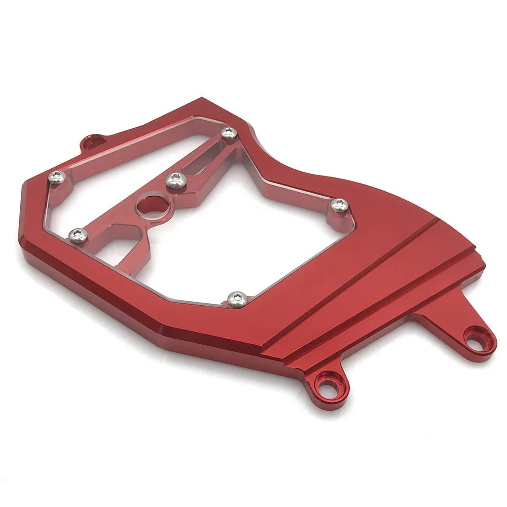 Aluminium alloy motorcycle chain wheel cover for ZX6R in black, red, gold, green, or titanium