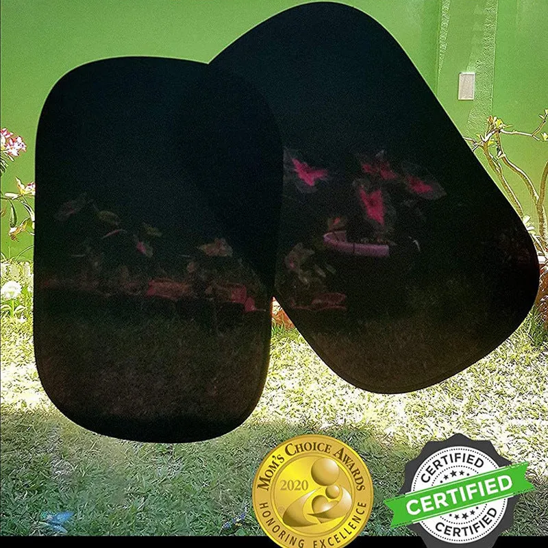 PVC glass full sunshade curtain for car window with 80gsm mesh and electrostatic film
