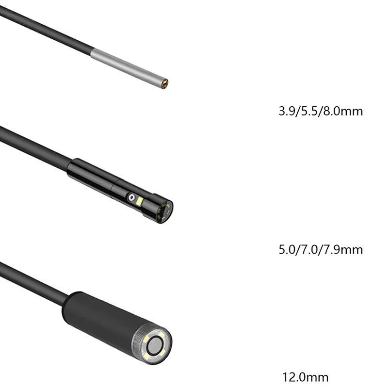 Handheld industrial endoscope with 4.5-inch colour screen and 5.5mm camera probe for automotive inspection