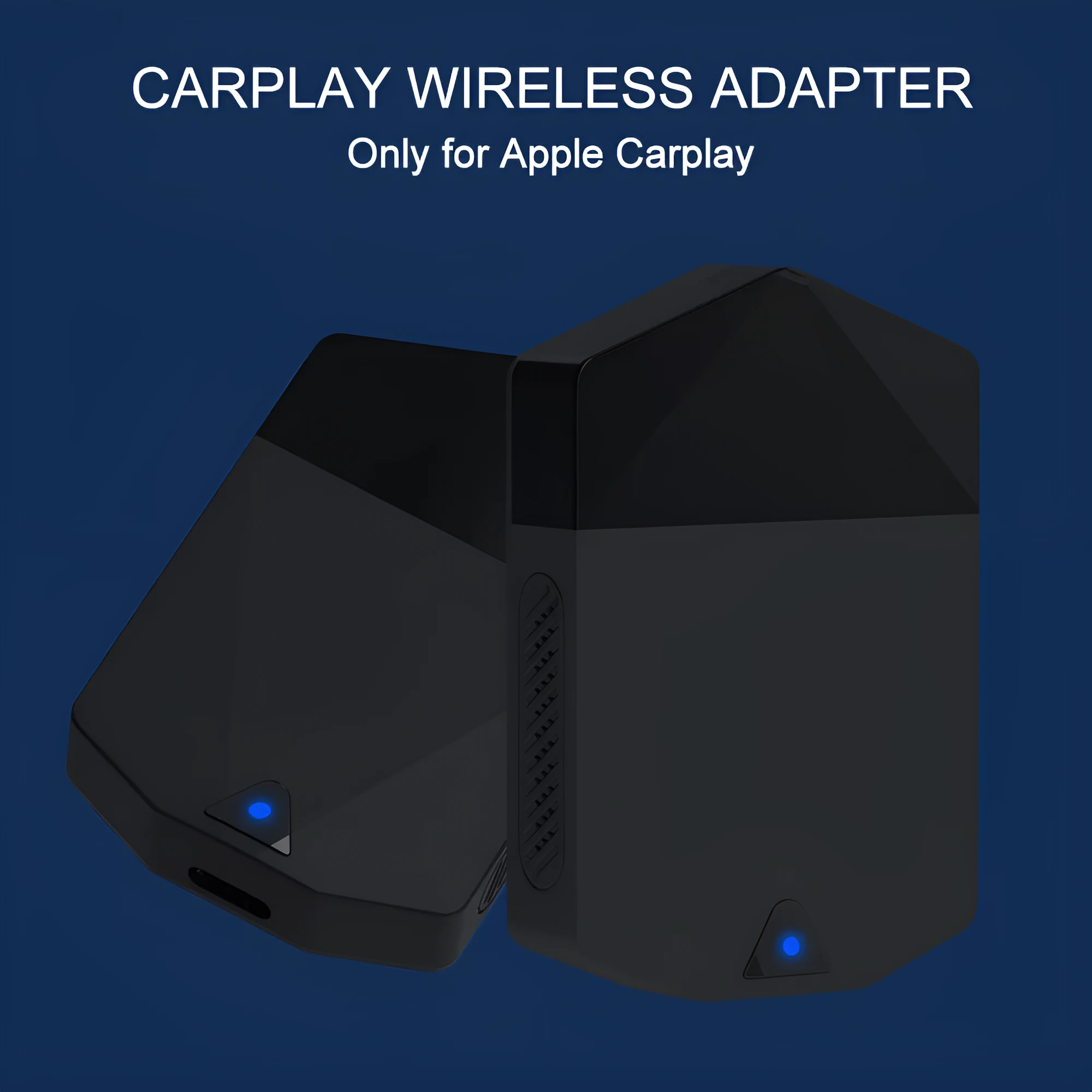 CarPlay wireless adapter M25 with 9-inch capacitive screen 1080P ABS black 65x43x12mm for Apple iPhone