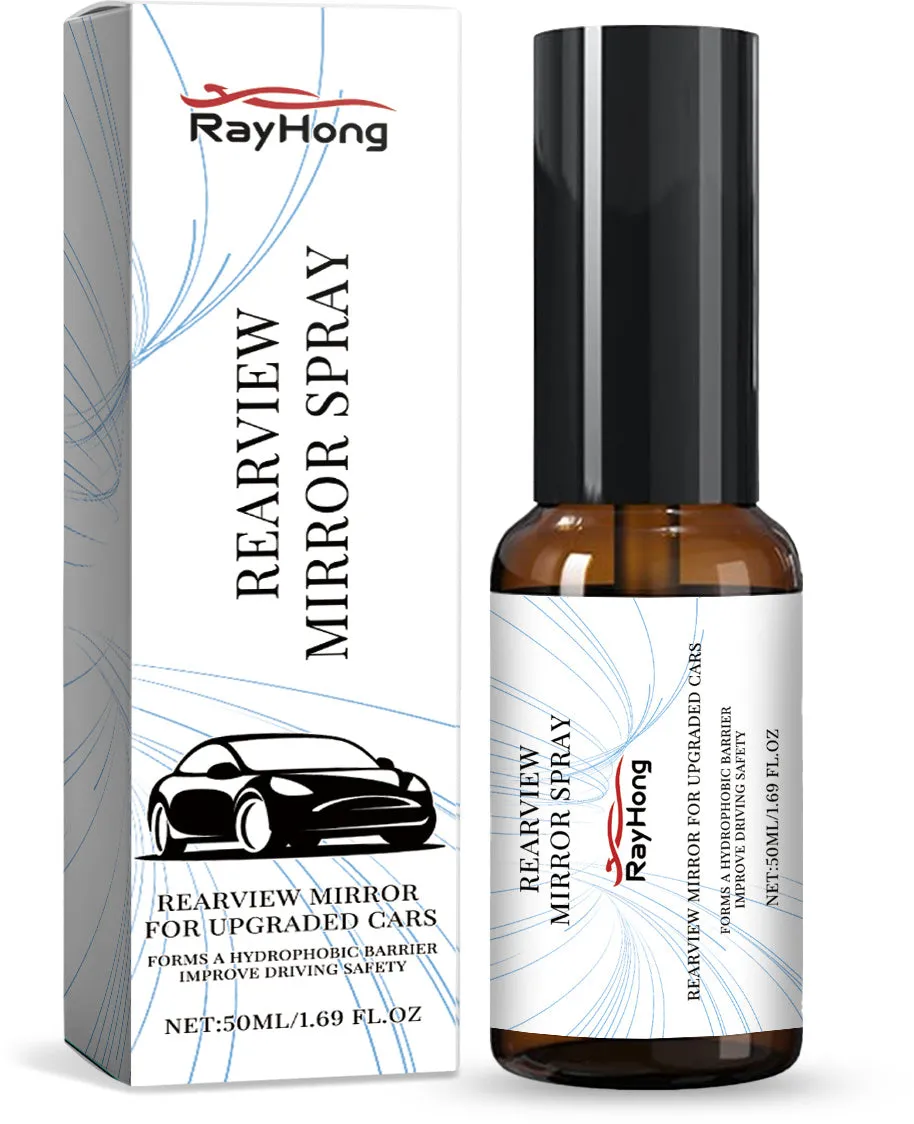 Rearview mirror spray 50ml PET bottle with spray head on white background