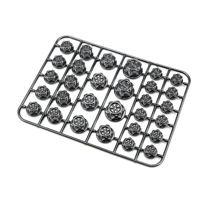 30-piece set of coloured ABS plastic motorcycle screw caps for engine bolt protection