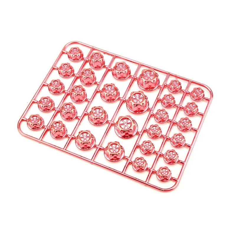 30-piece set of coloured ABS plastic motorcycle screw caps for engine bolt protection