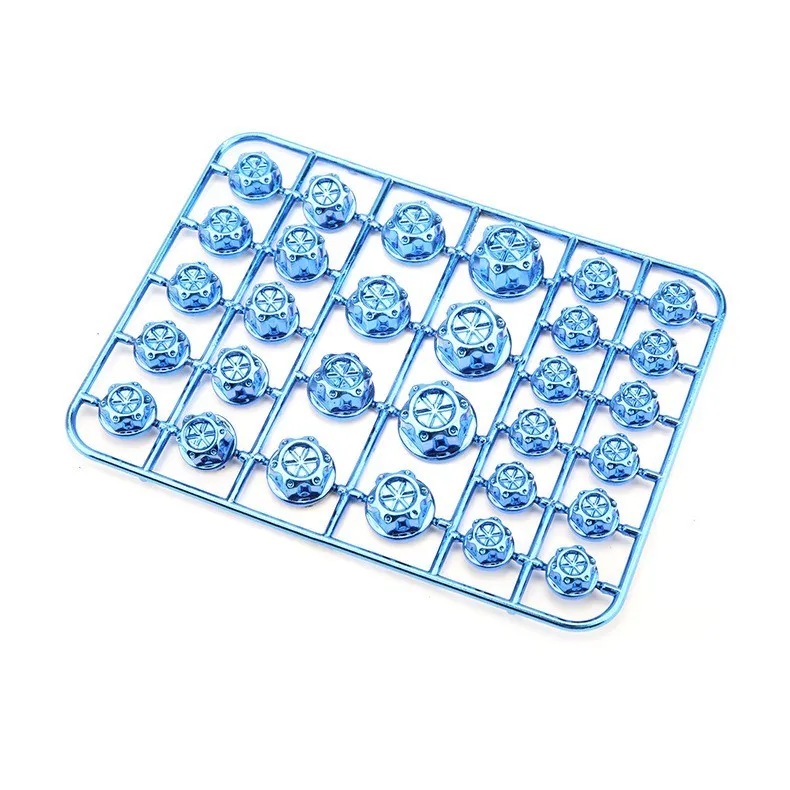 30-piece set of coloured ABS plastic motorcycle screw caps for engine bolt protection