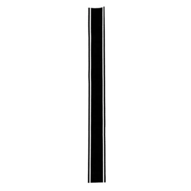 Roll of black and silver pinstripe motorcycle tank sticker measuring 50cm by 4.5cm