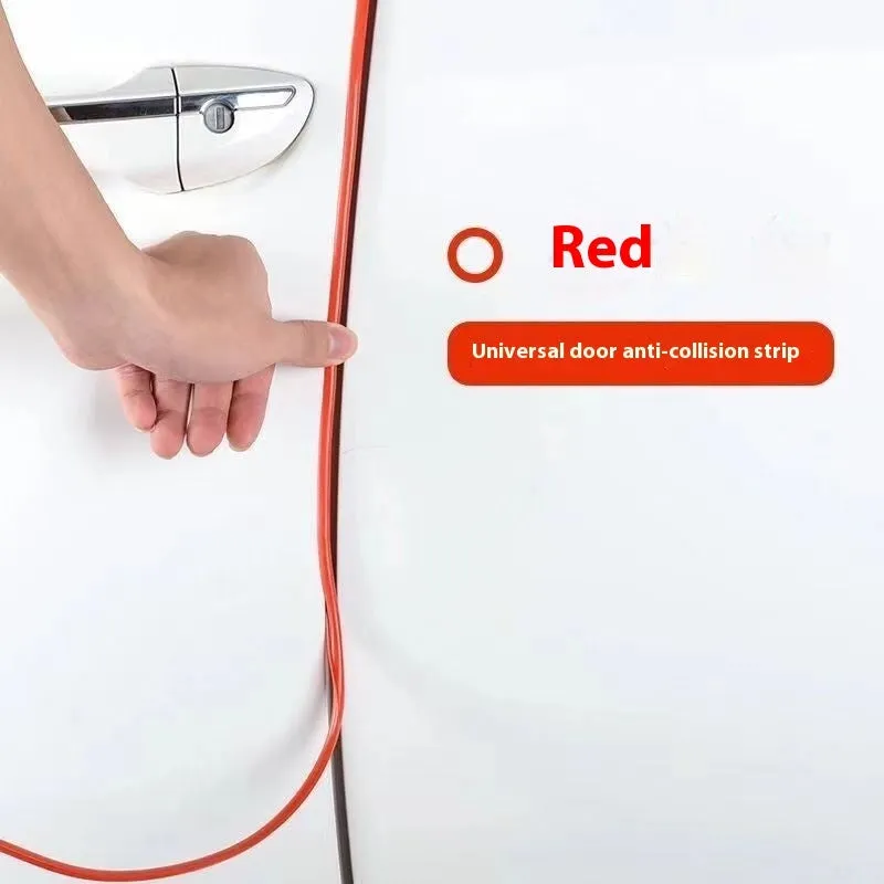 Transparent PVC car door bumper strip protection for universal fit on all vehicle door edges