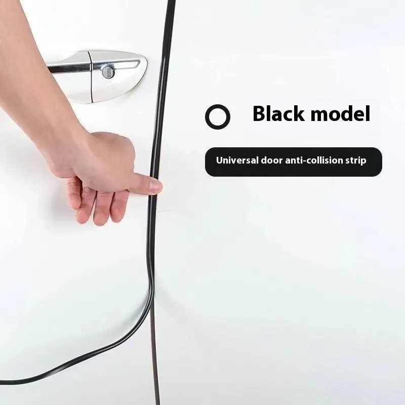 Transparent PVC car door bumper strip protection for universal fit on all vehicle door edges