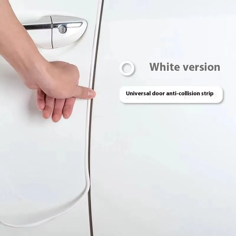 Transparent PVC car door bumper strip protection for universal fit on all vehicle door edges