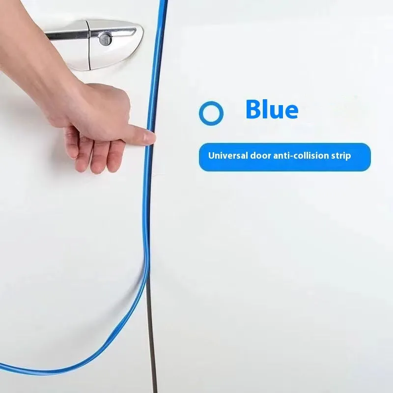Transparent PVC car door bumper strip protection for universal fit on all vehicle door edges